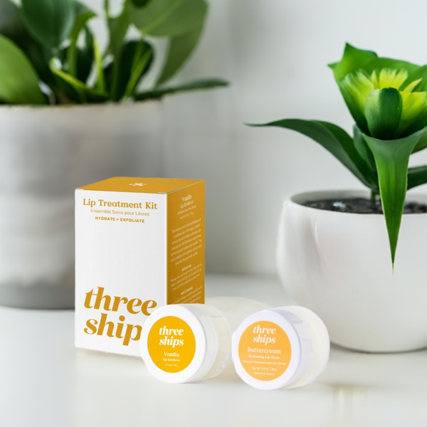 Three Ships | Lip Treatment Kit (Exfoliator and Lip Mask)